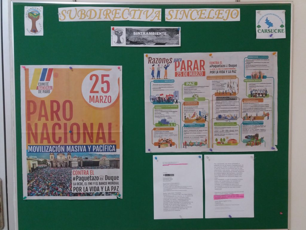 Cartelera Subidrectiva Sincelejo