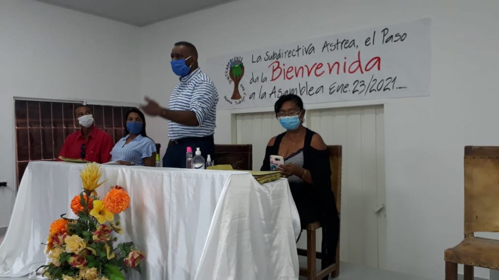 Presidente WILMEN JOSÉ VASQUEZ en plena Oratoria